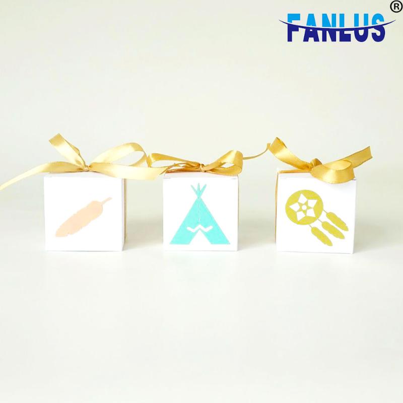 

50pcs/Set Candy Box Wedding Valentines Day Gift Party Favors Happy Birthday Parties Packing Boxes Baby Shower Decorations