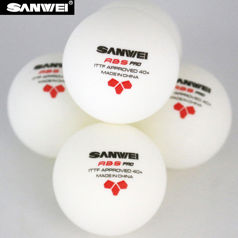 

12 Balls Sanwei 3-star Abs 40+ Pro (2018 New) Table Tennis Ball Ittf Approved New Material Plastic Poly Ping Pong Balls C19041501