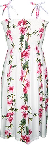 

RJC Women's Scenic Bamboo Hawaiian Smocked Sundress, Black