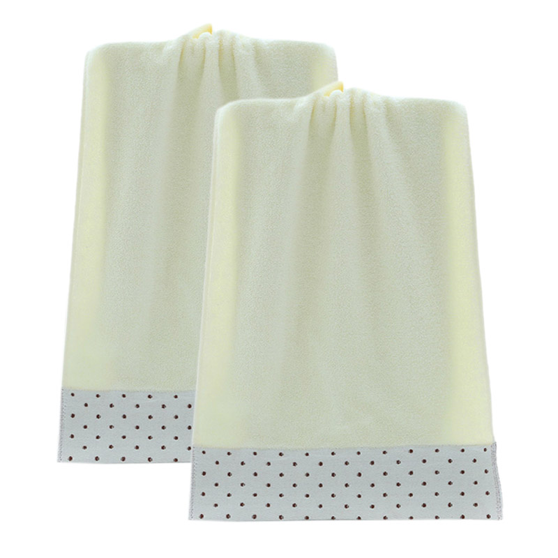 

2Pcs/Lot Oversized Face Towel Thickening Soft Cotton Absorbent Sweat Towel Fit Home Outdoor Hotel, White