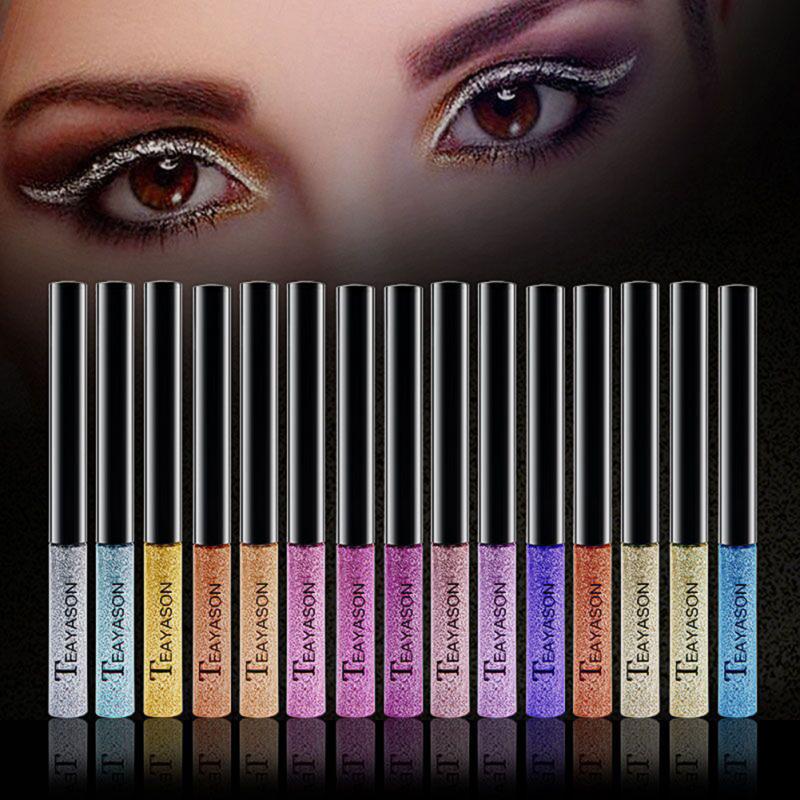 

15Colors Liquid Eyeliner Pigment Cosmetic Tool Teayason Liquid Eye Shadow 4P, 05