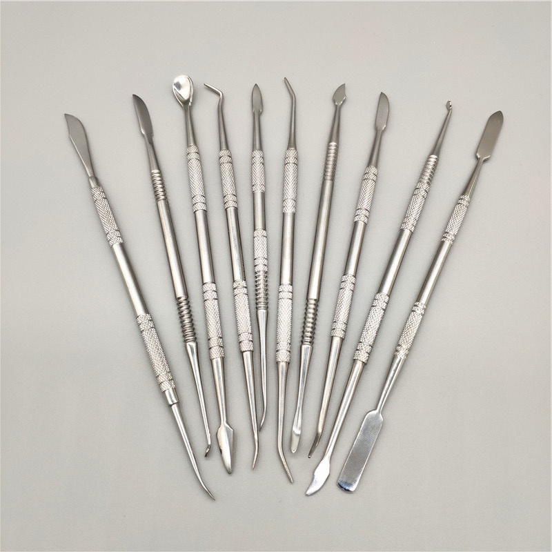 

dab tool titanium dab nail 10 Piece 7 Inch Titanium Plated 10 Style Silvery Color For Glass Bongs Water Pipes Quartz Banger