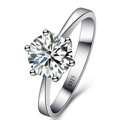 

Romantic Wedding Rings Jewelry Cubic Zirconia Ring for Women Men 925 Sterling Silver Rings Accessories, Golden;silver