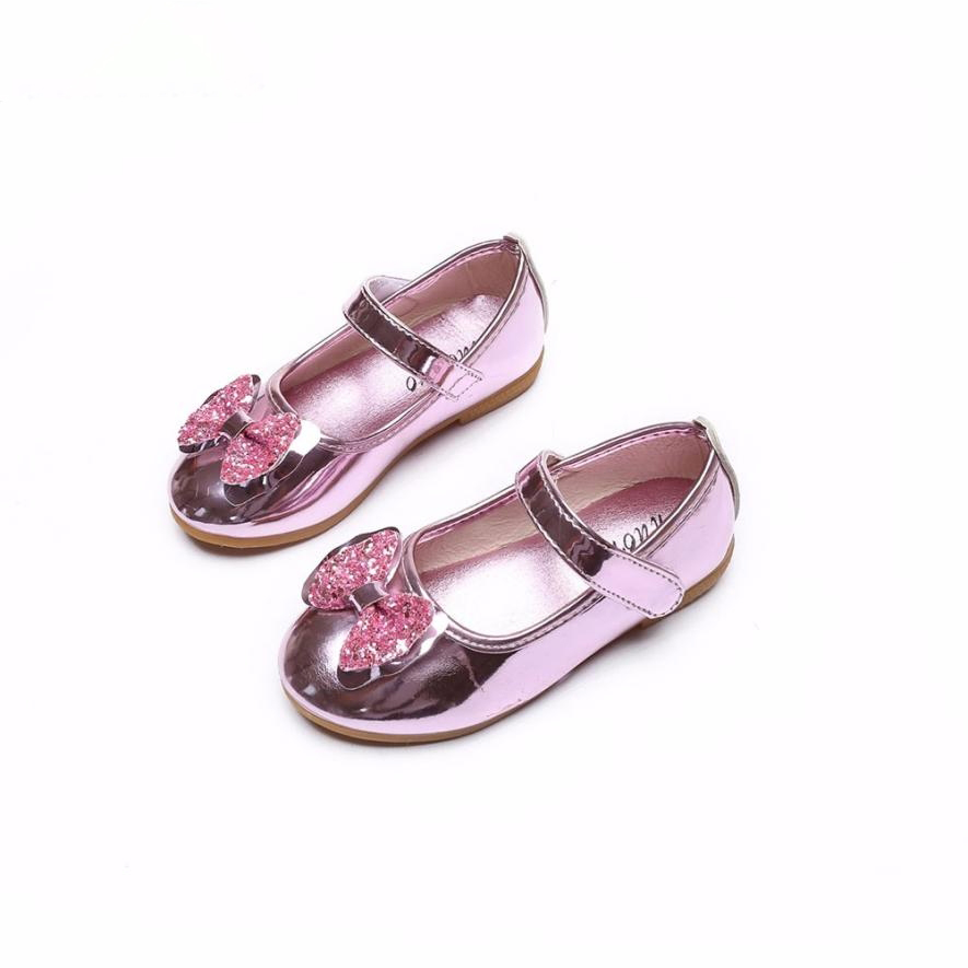 

toddler girls summer shoes Solid Butterfly-knot Children Girl Fashion Princess Dance Toddler Quality Shoes