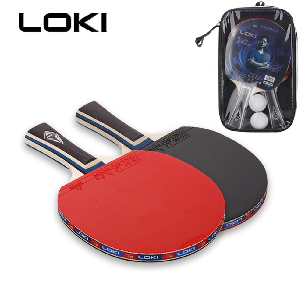 2pcs Table Tennis Rackets Set Training Ping Pong Paddle Bat Good Hand Feeling For Children Student & Student Entertainment C18112001-image-434747047
