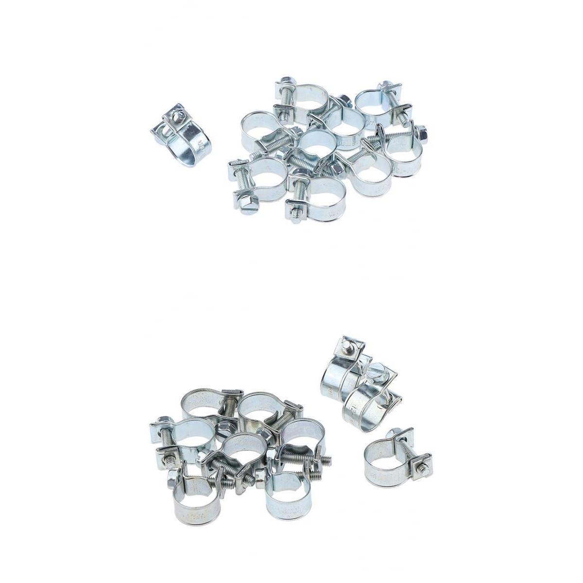 

20 pieces adjustable hose pipe clips assortment kit Ã¸ 11-13mm & 12-14mm