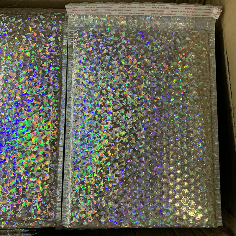 

20pcs/lot 23*30cm Laser Envelopes Bubble Bags Mailers Padded Shipping Envelope With Bubble Mailing Bag Business Supplies