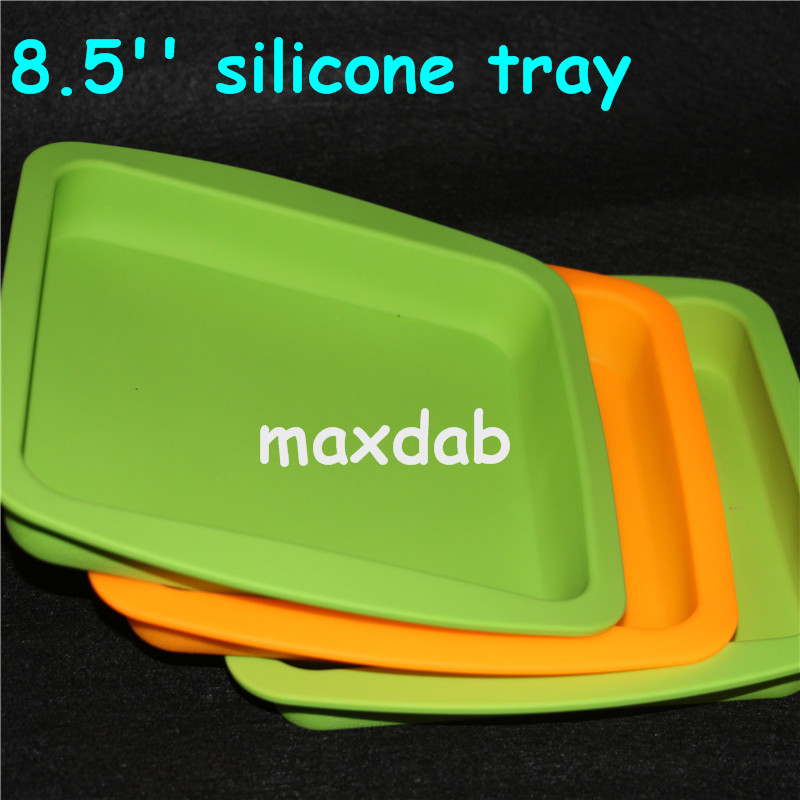 

wholesale Deep Dish square Pan 8.5" friendly Non Stick Silicone Container Concentrate Oil BHO silicone tray free shipping