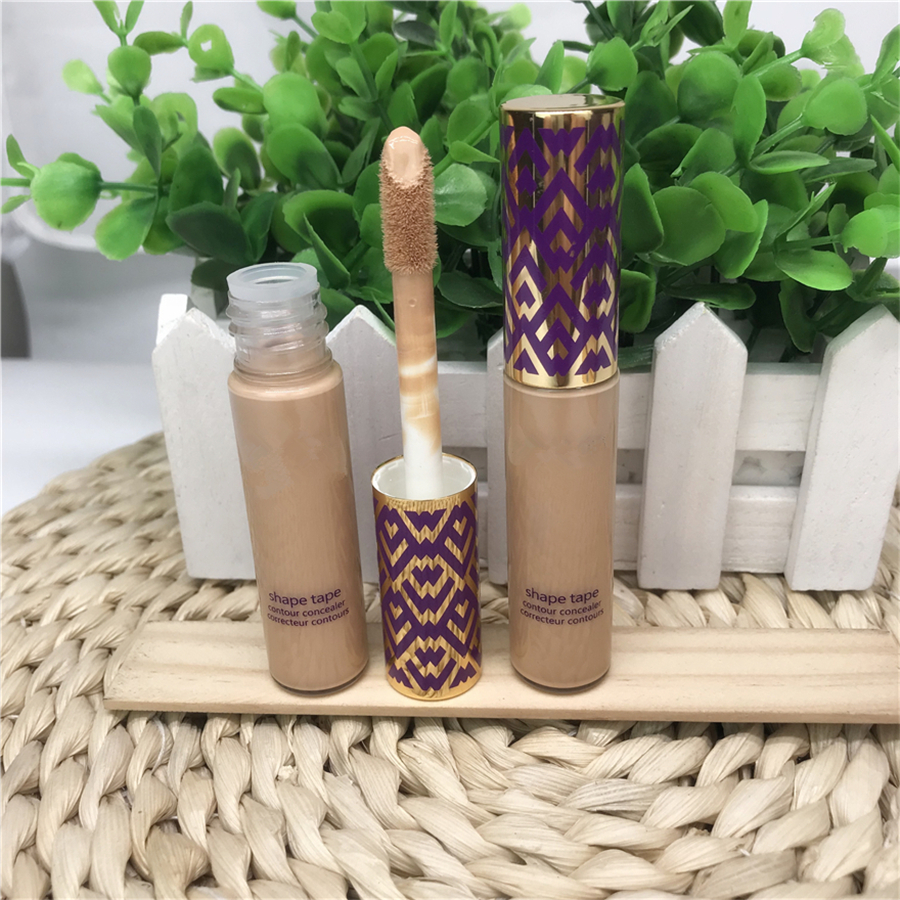 

Top qualtiy Beauty tar0e Shape Tape Concealer contour 5 colors Fair Light Light medium Medium Light sand 10ml liquid foundation best price
