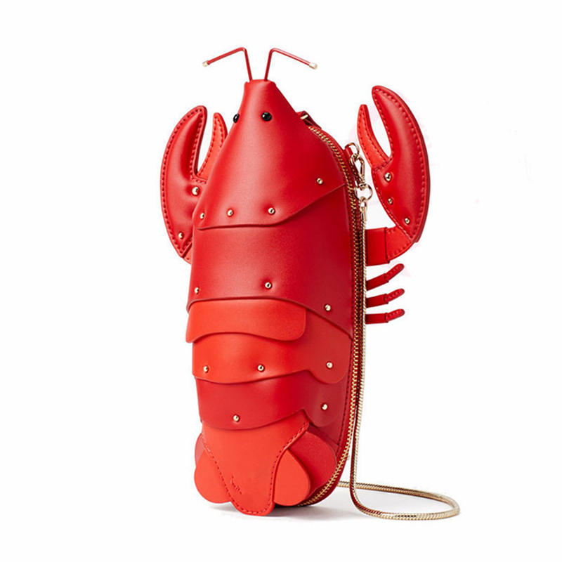 

Bolsos Mujer Fun Lobster Chain Crossbody Bag For Women Pu Leather Small Purse Pouch Ladies Cute Shoulder Female Flap Messenger bags, Make up the difference