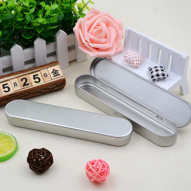 6pcs Iron Metal Portable Tin Boxes Container Pencil Pen Case Holder Storage Box