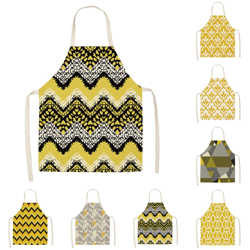 

1 Pieces new fashion apron adjustable linen sleeveless waterproof antifouling suitable for men and women kitchen apron
