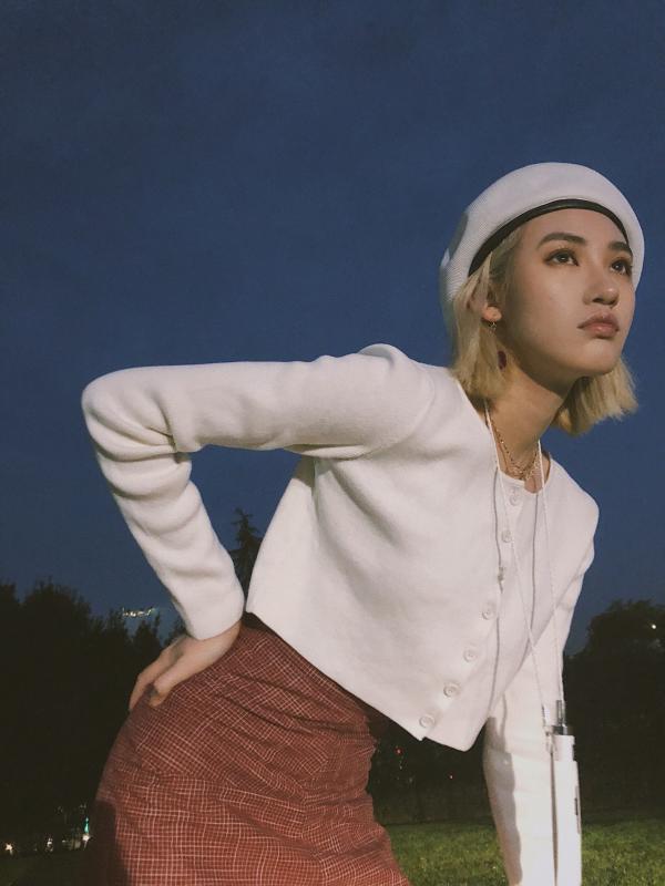 

Women zipper cardigan inco crop top knitted sweater, Black