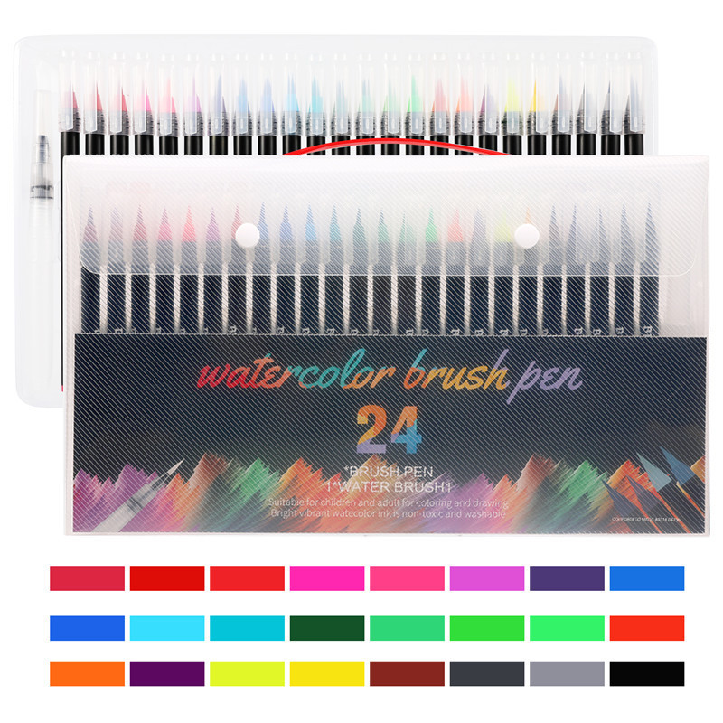 

12/20/24/48 Colors Professional Colors Markers Set Drawing Brush Pens Sketching Student watercolor Marker School Art Supplies