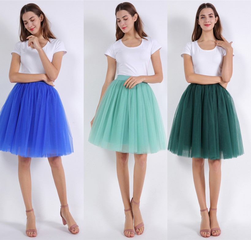 

Cheap Rockabilly White Black Short Tulle Wedding Bridal Petticoat Crinoline Woman Tutu Skirt Wedding Accessories jupon mariage CPA1845