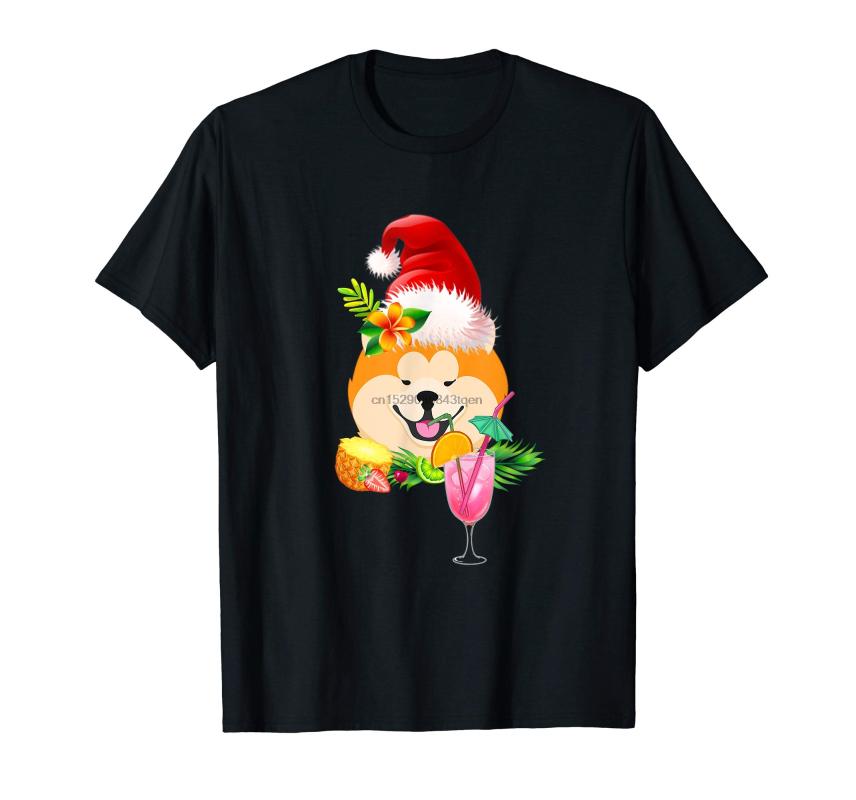 

Funny Akita Dog Tropical Christmas Hawaii T-Shirt-Men' T-Shirt-Black, Men-darkpurple