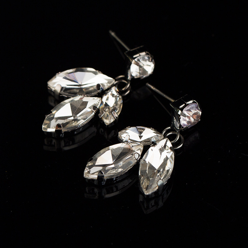 

Luxurious Crystal Earrings Ear Nail Ornaments