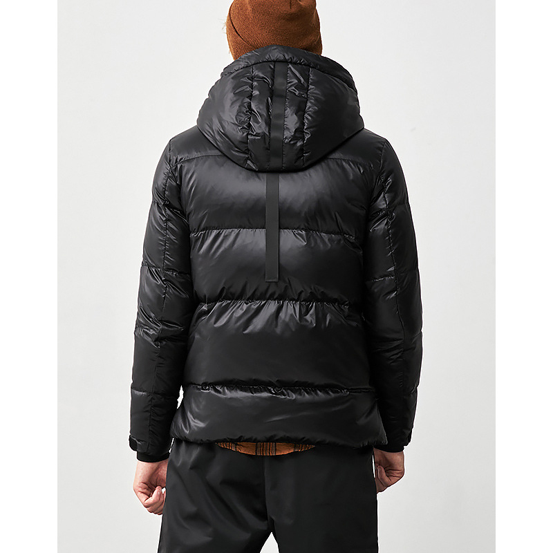 

Jacket 2020 Winter Men's Coat Men Fashions Thick Warm Puffer Down Jackets Coats with Hat Parka Manteau Homme KJ920, Black