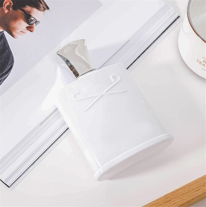 

In Stock Creed Silver Mountain Spring Water Perfume White bottle parfume 120ml Men Cologne With Good Smell Satisfactory Quality Fragrance