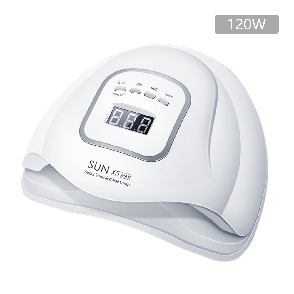 

SUN X5 MAX 120W LED Nail Lamp Manicure Nail Dryer Drying Nails Polish Gel Lamp 30s/60s/90s Auto Sensor Manicure Nail Tools LY191228, Us plug