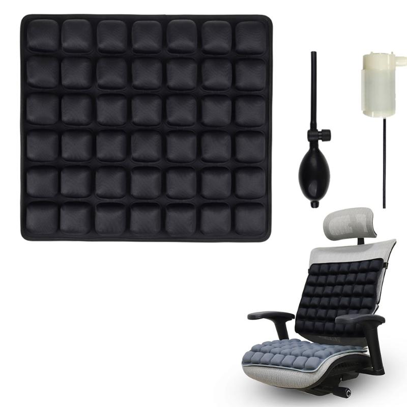 

Airbag Cushion Back Cushion 3D Relaxation Decompression Massage Office Car Seat Hip Relief The Pain Wholesale, B-black