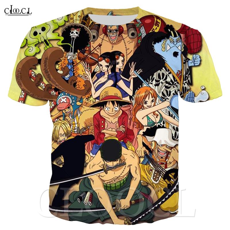 

Anime One Piece Monkey D. Luffy T-shirt 3D Print Japan Anime Short Sleeve Couples Plus Size T Shirt Hip Hop Streetwear Tops Homme, T shirt 1
