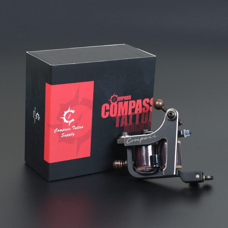 

Compass Tattoo Machine Mariana Liner Samar Shader Steel Frame Coils Machine s Makeup Supplies