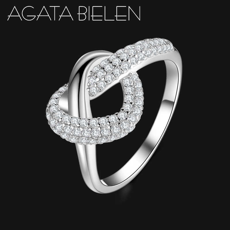 

Wedding Rings Flower Ring 925 Sterling Silver Delicate Clear CZ Finger For Women Fashion Jewelry GIFT