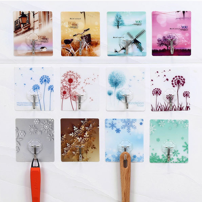 

12 Pcs Wall Hooks Kitchen Hook Clothes Hanger Towel Hooks Stainless Steel Door Sticker for Kitchen Bathroom for Hanging