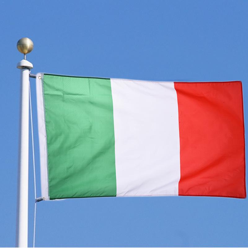 

1 pcs Italy Flag 90*150cm / 3*5 FT Big Hanging Italy National Country Flag Italian Banner Used For Festival Home Decoration