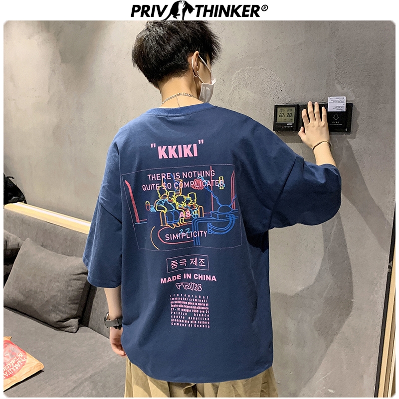 

Oversize Print Tshirt For Mens 2020 Summer Funny O-Neck Male T-Shirt Loose Streetwear Men T-shirts Clothes Fashion, Black(asiansize)