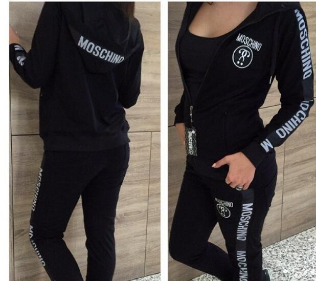 moschino sweat suit