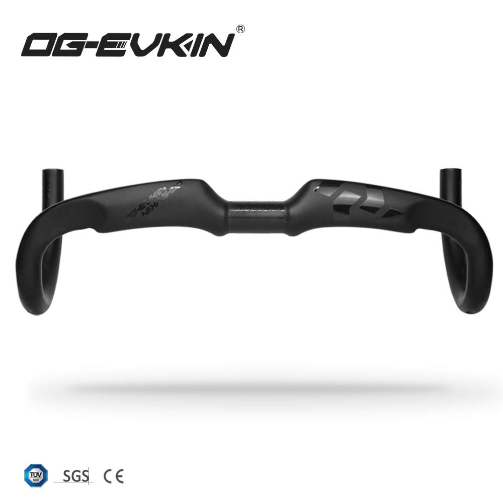 

OG-EVKIN HB-002 AERO Carbon Handlebar 31.8MM 400/420/440MM Road Bike/MTB Handlebar Carbon Road Bicycle Handle Bar Bicycle Parts