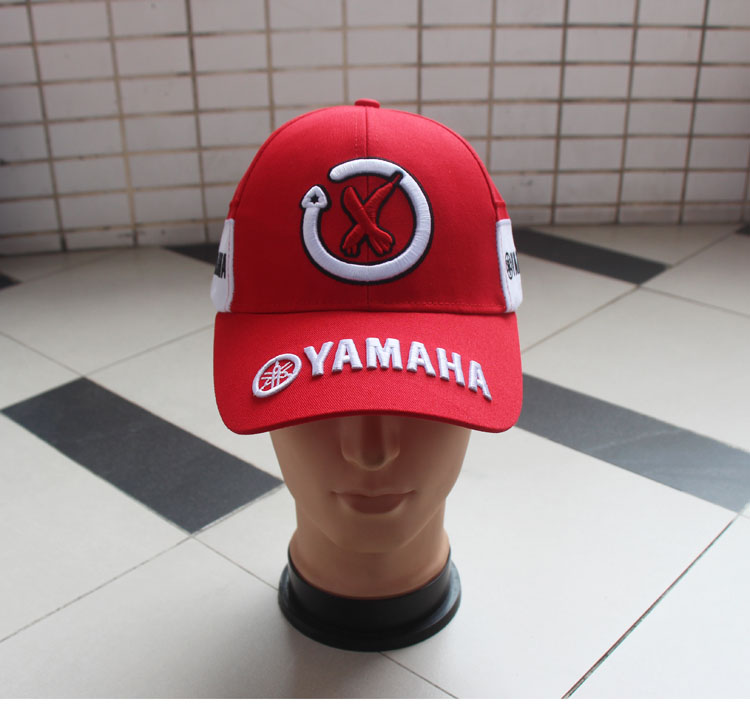 

Fashion-Heavy embroidered alphabet Baseball Caps YAMAHA Brand new Casual StRiding Sport Cap Motocycle Fans Popular Recommended Sun hat, Red