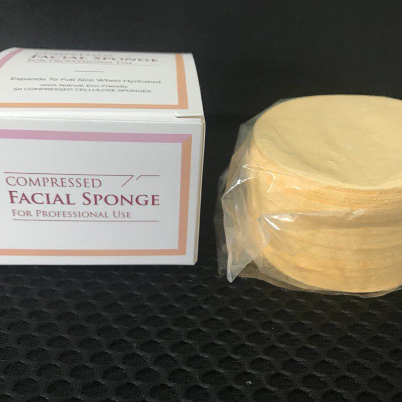 

New Compressed Natural Cellulose Facial Sponges (50 Count) 65mm*10mm Compressed sponge for professional use 50pcs/set
