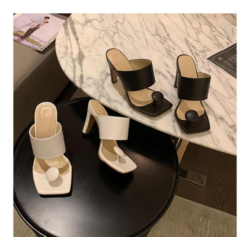 

Woman Slipper High Thin Heels Sexy Sandalias Mujer Brand Runway Star Women Shoes Thong Sandals Summer Outdoor Shoe, As pic