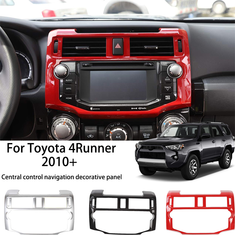 

Car ABS Center Console Navigation Cover Panels Decoration Cover For Toyota 4Runner 2010+ Car Styling Accessories