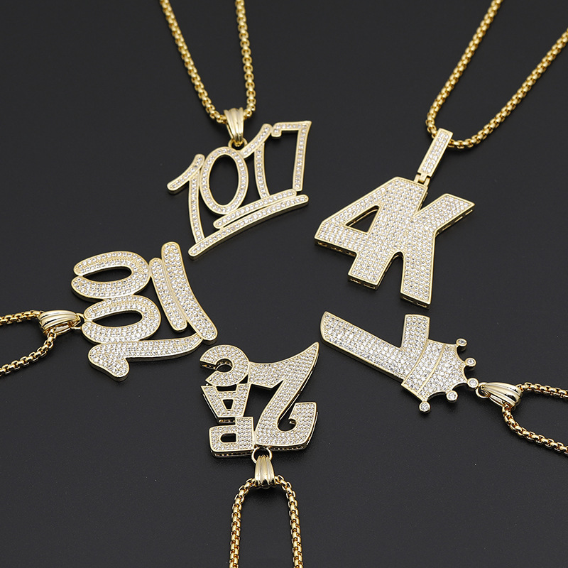 

Hiphop Hip Hop Rock Digital Rap Nightclub Dance Originality Necklace