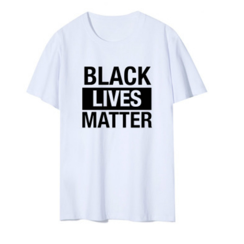 

BLACK LIVES MATTER Mens Letter T-shirts Womens Solid Color Summer Tops Youth Summer T-shirt Men Casual Top I Cant Breathe