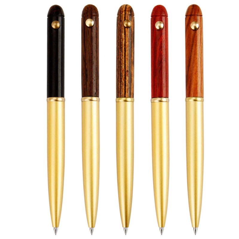

2020 New Creative Fashion Retro Wooden Copper Sign Gel Pens School Office Business Bank Supplies Gift