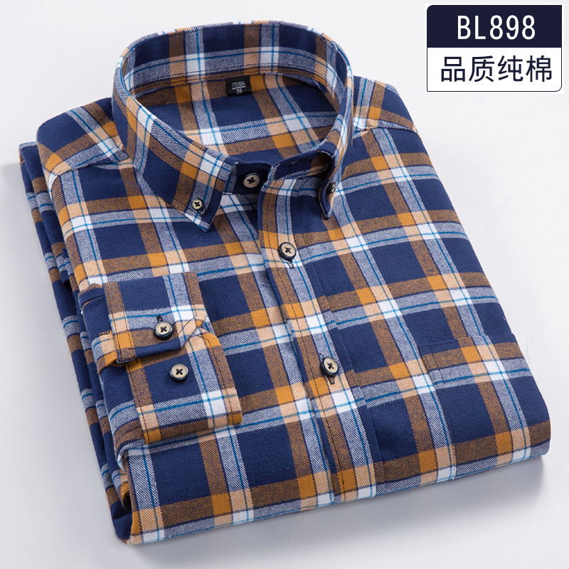 

2018 Spring 6XL 7XL 8XL Plaid Casual Full Cotton Long Sleeve Dress Shirt Men Soft 110KG 120KG 130KG Fat Guy Camisa Masculina, 905