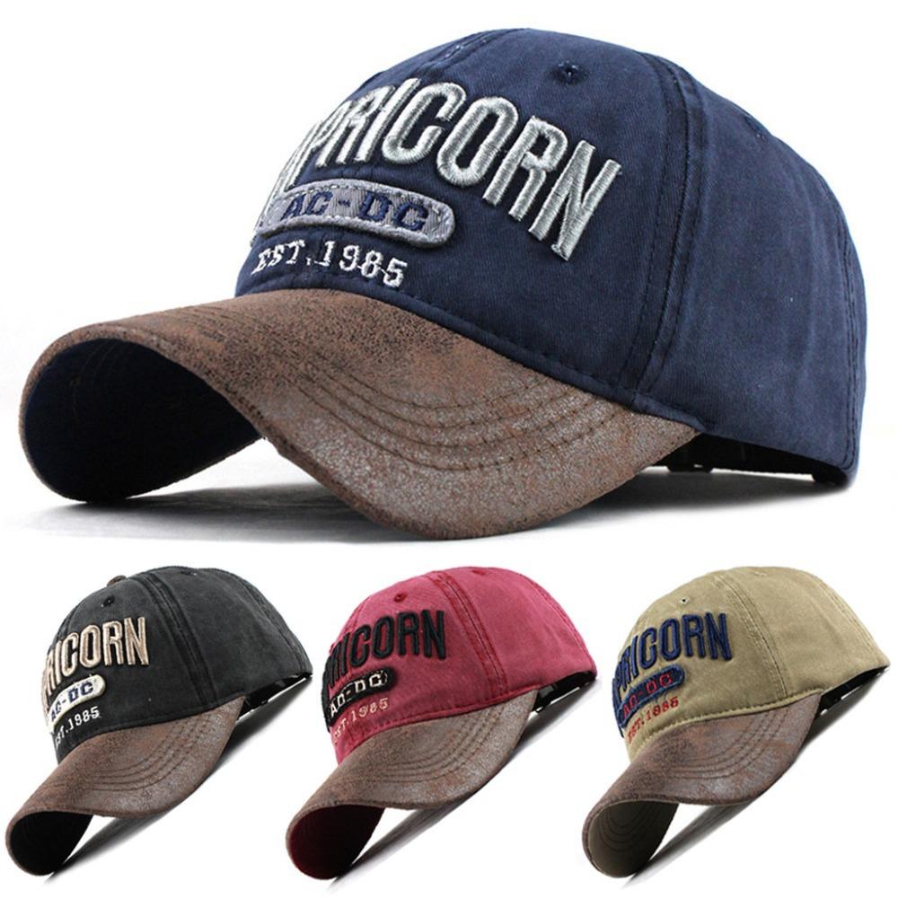 Mens Cowboy Cap Female Cotton Baseball Cap Ladies Washed Old Fashion Outdoor Sunshade Casual Sunscreen Tide Hat