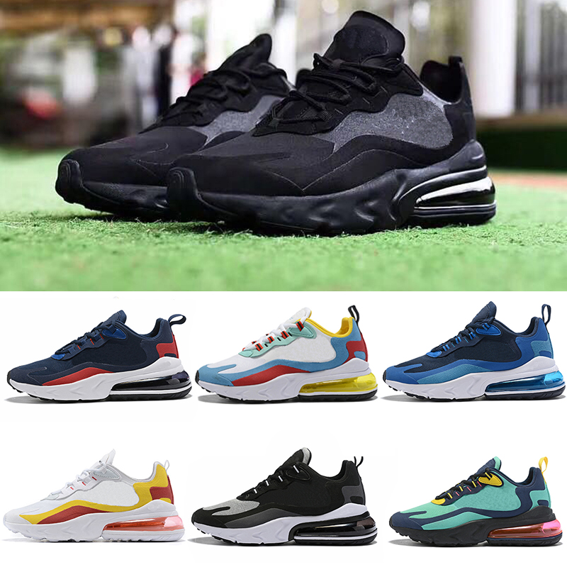 

2019 New arrival react men running shoes top quality BAUHAUS OPTICAL triple black fashion mens trainer breathable sports sneakers size 36-45, Customize