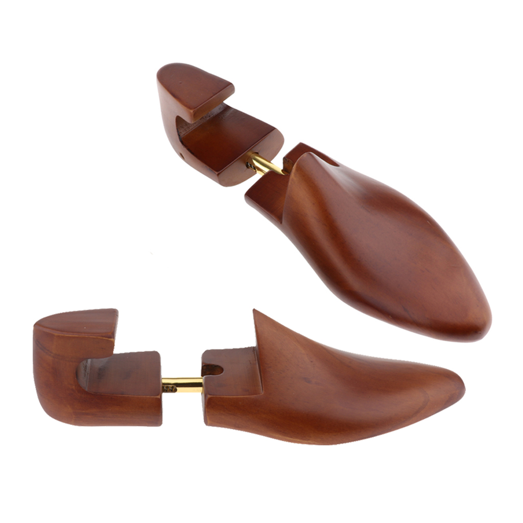 

1 Pair Men Practical Flexible Shoe Shapers Former Stretcher Cedar Wood Shoe Trees