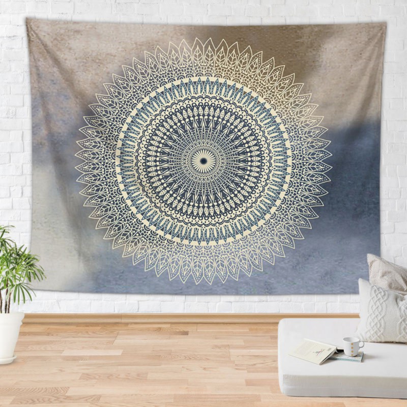 

India Mandala Tapestry Wall Hanging Bohemia Tapestry Wall Carpet Tapiz Witchcraft Decorative Cloth Tapestries #