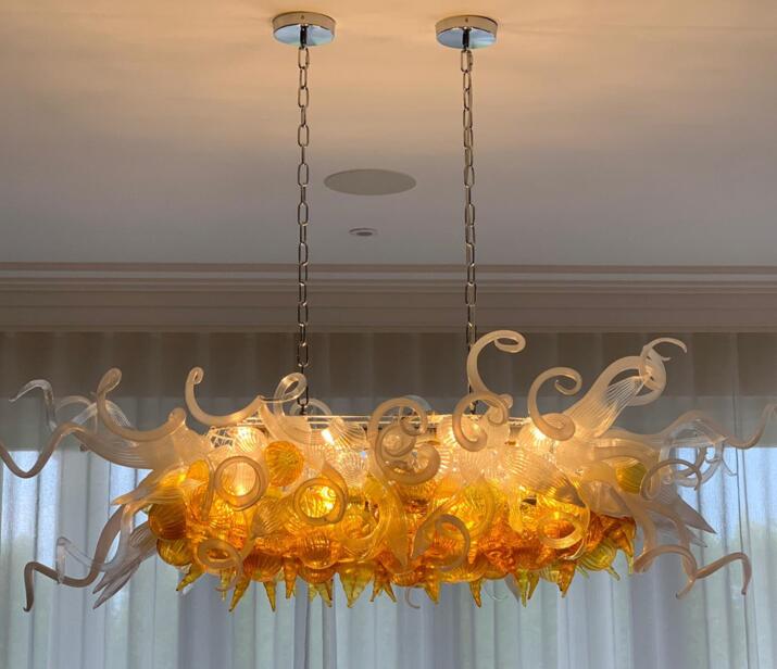 

Italian Chandelier Custom Hand Blown Glass Crystal Chandelier Lighting Living Room Bedroom LED Hanging Pendant Light Fixtures