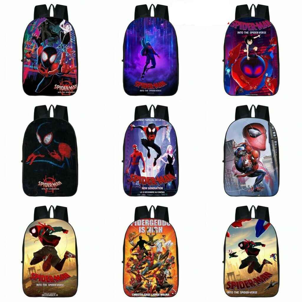 spider verse book bag