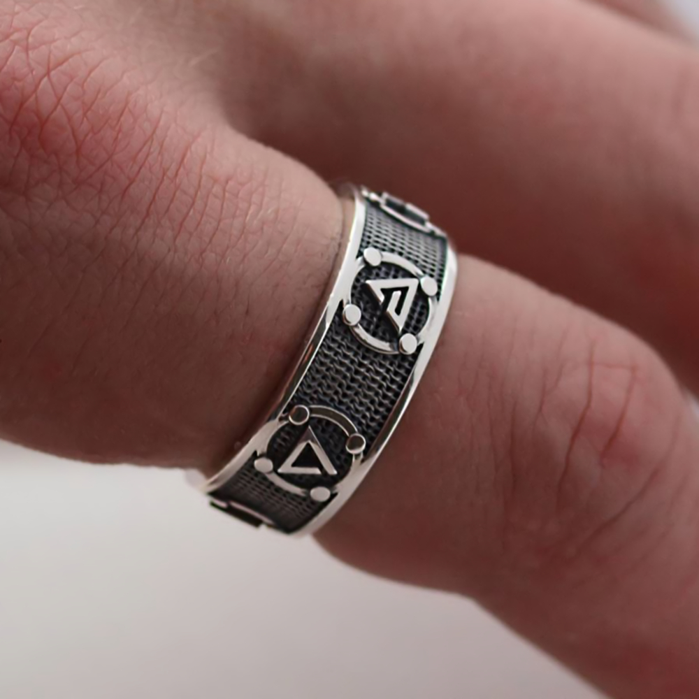 

Witchers Elements Signs Band Ring Simple Aard Wild Hunt Wedding Anniversary Rings Geeks Anniversary Gift