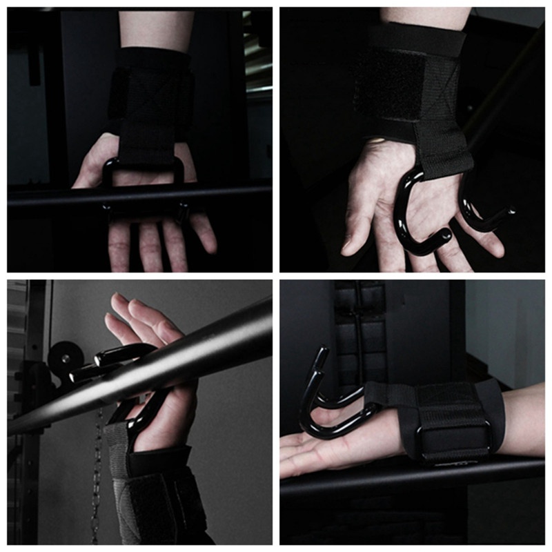 Rad 1/ par Heavy Duty Bar Rod ganchos para levantamiento de peso gimnasio Entrenamiento apoyo guantes de entrenamiento