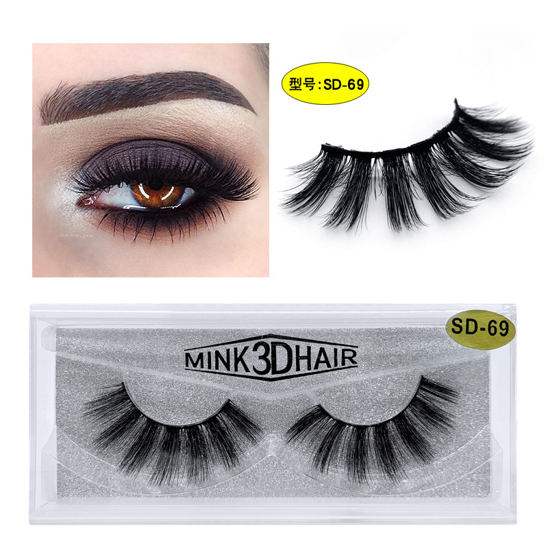 

Fashion SD Exaggerated Mink Hair Eyelashes 3D Three-dimensional 25 Thick False Eyelashes hot sale